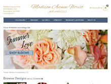 Tablet Screenshot of madisonavenueflorist.net